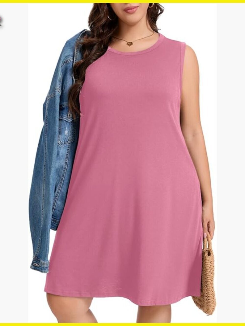 Sleeveless Tank Sundress Casual Beach Dress Plus Size Pockets Elegant Chic